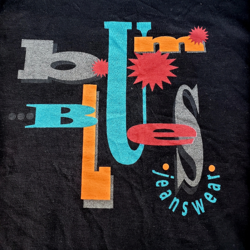 BUM Equipment T-Shirt Men’s Large Long Sleeve 100% Cotton Black Shirt USA VTG